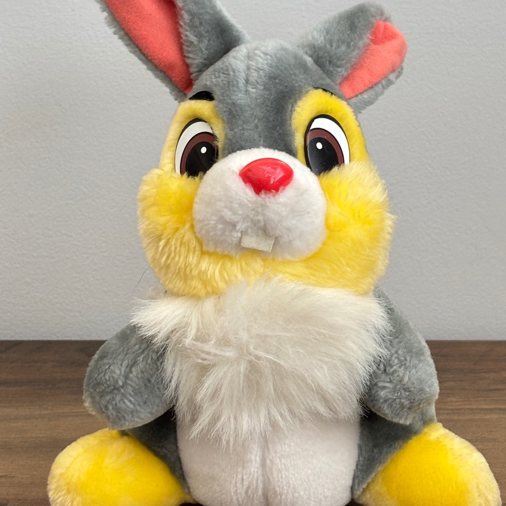 VINTAGE 1980s Disneyland THUMPER Rabbit Plush Bambi Walt Disney World Stuffed